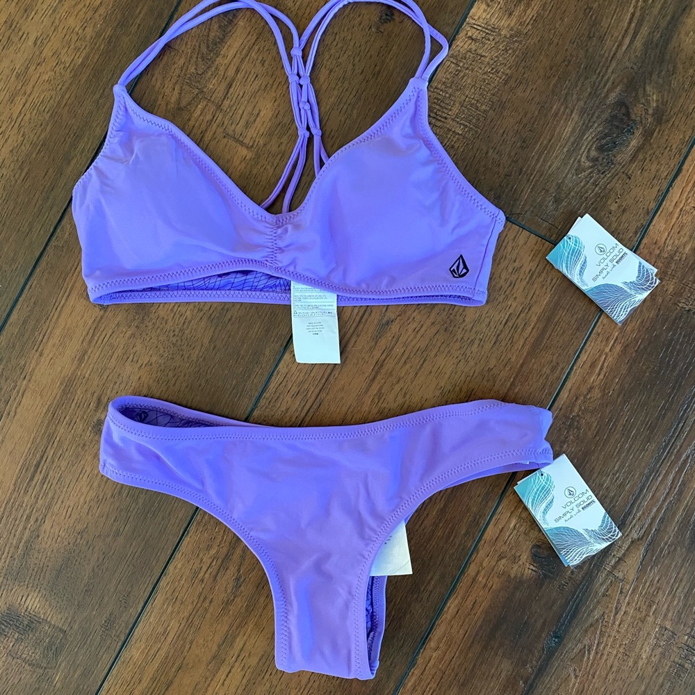 Purple VOLCOM bikini set